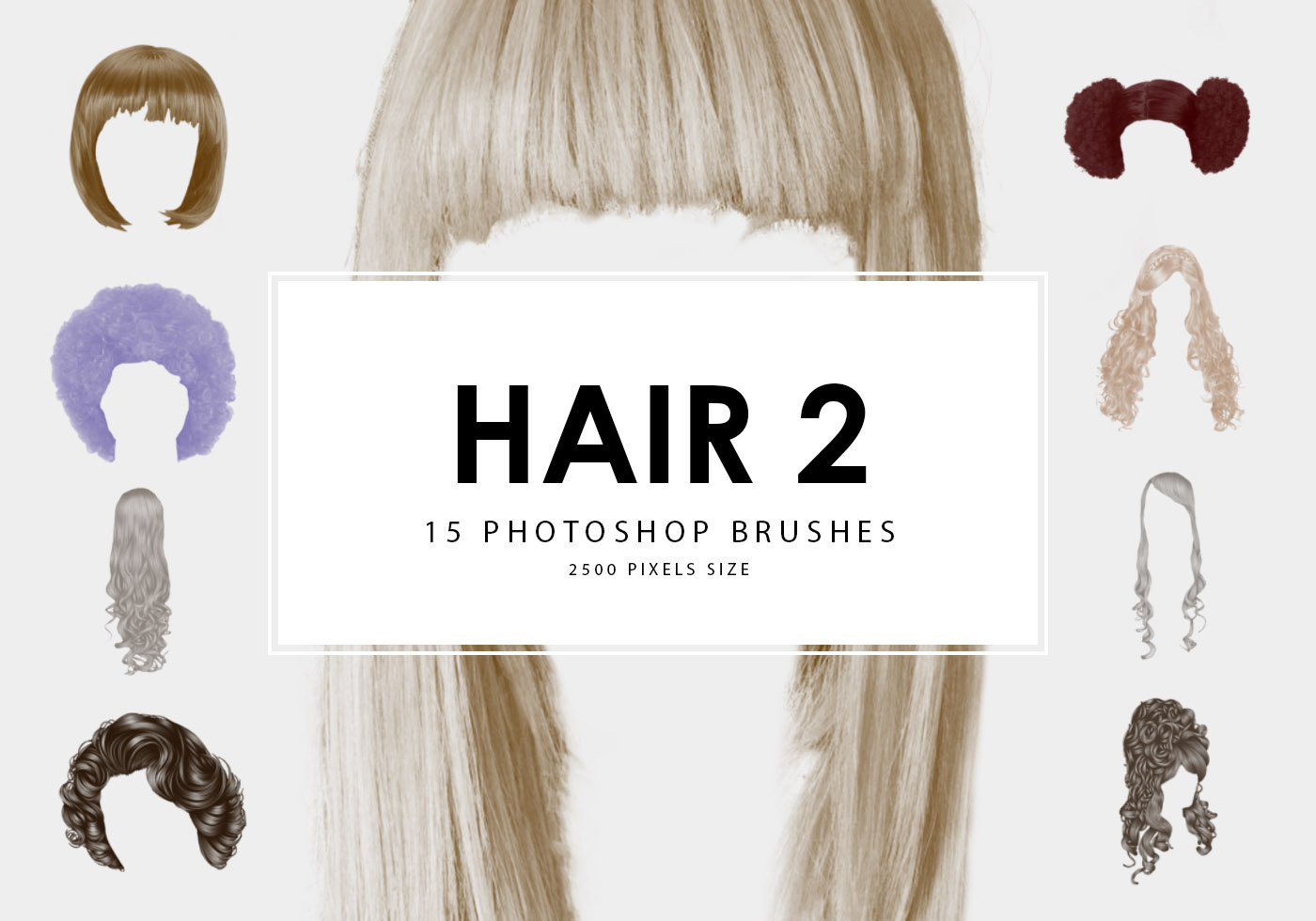 photoshop hair brushes