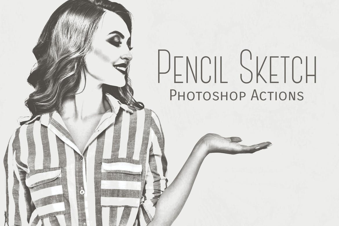 Pencil Sketch Photo Effect 36915495 - FreePSDvn