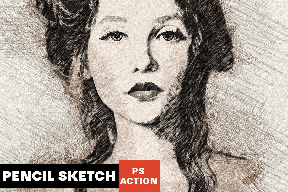 25 Pencil Sketch Photoshop Actions With Drawing Effects Theme Junkie