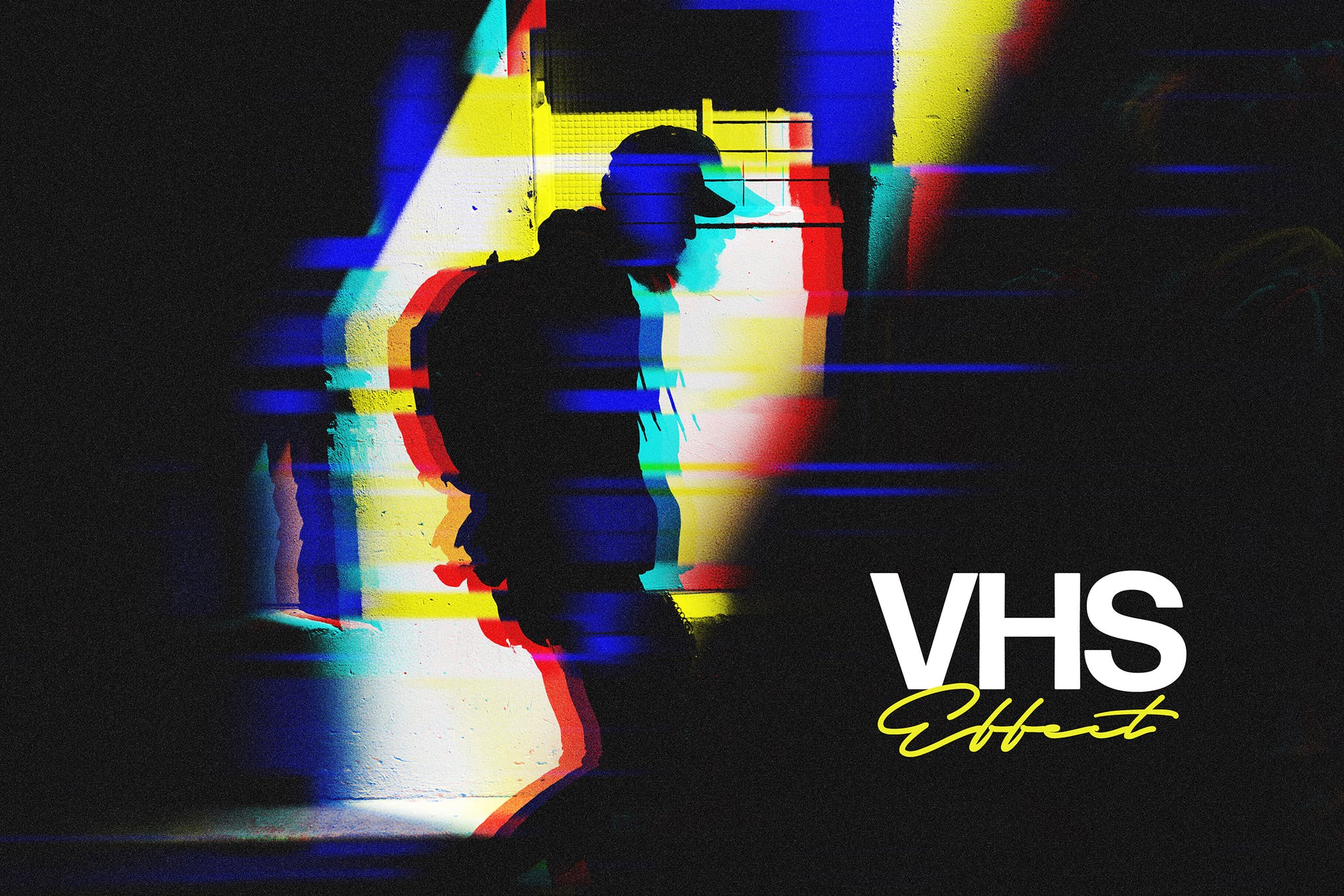 photoshop vhs effect