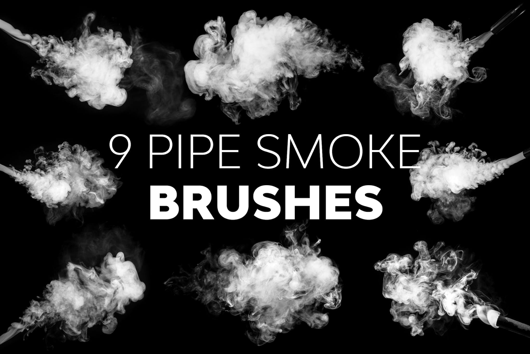 Pipe Smoke Brushes for Photoshop