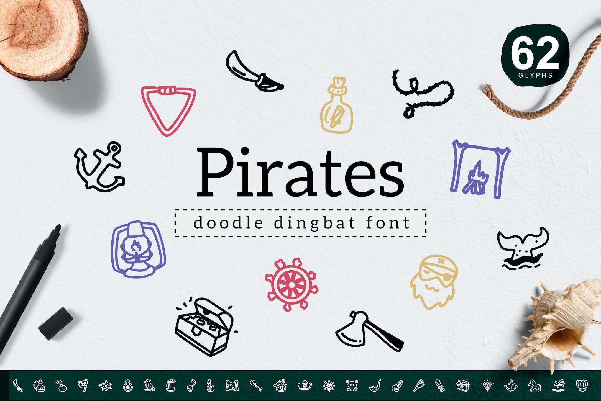 Pirates Dingbat Icons