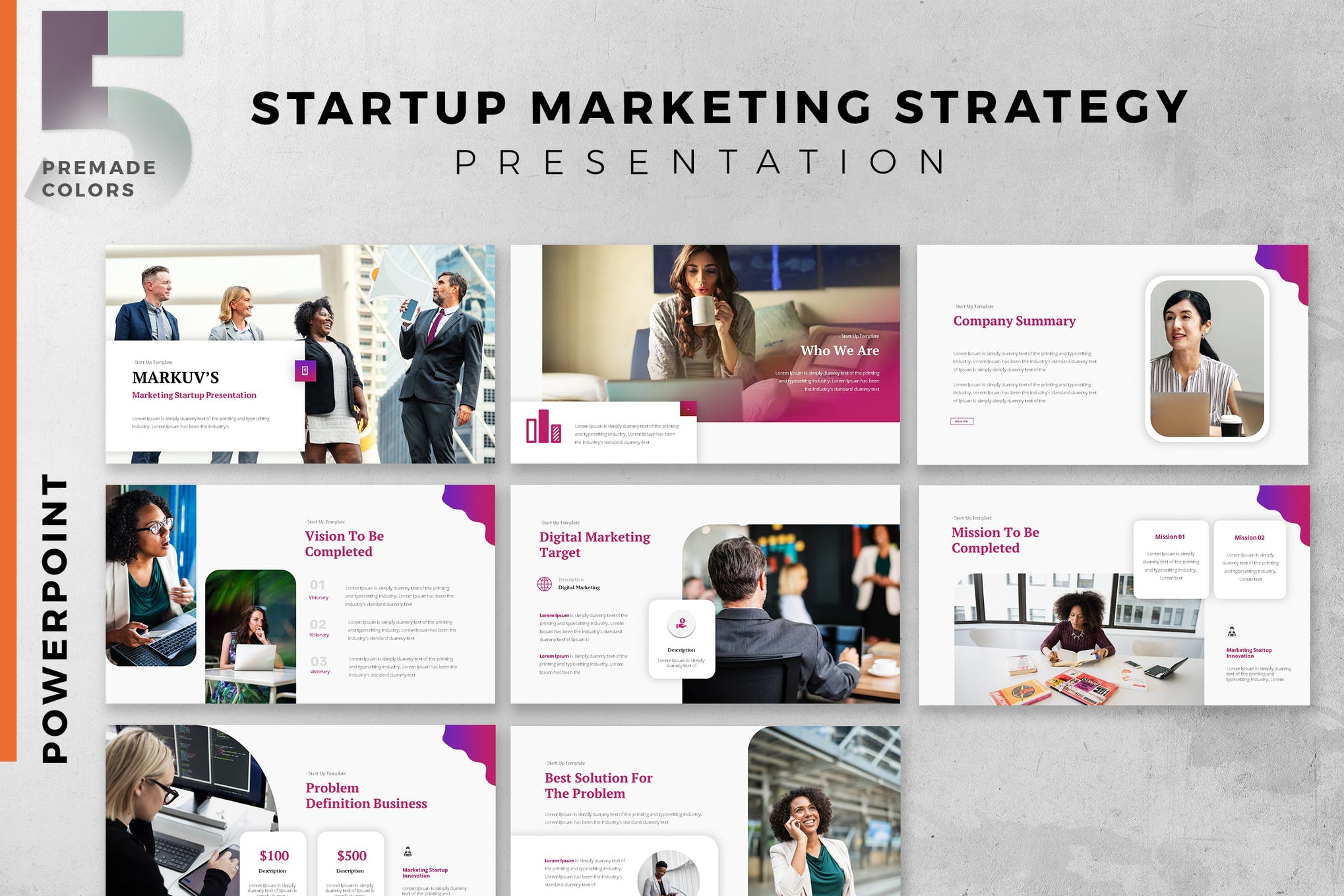 pitch deck template powerpoint