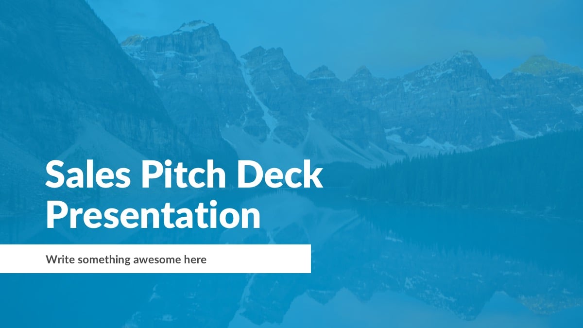 pitch deck template powerpoint