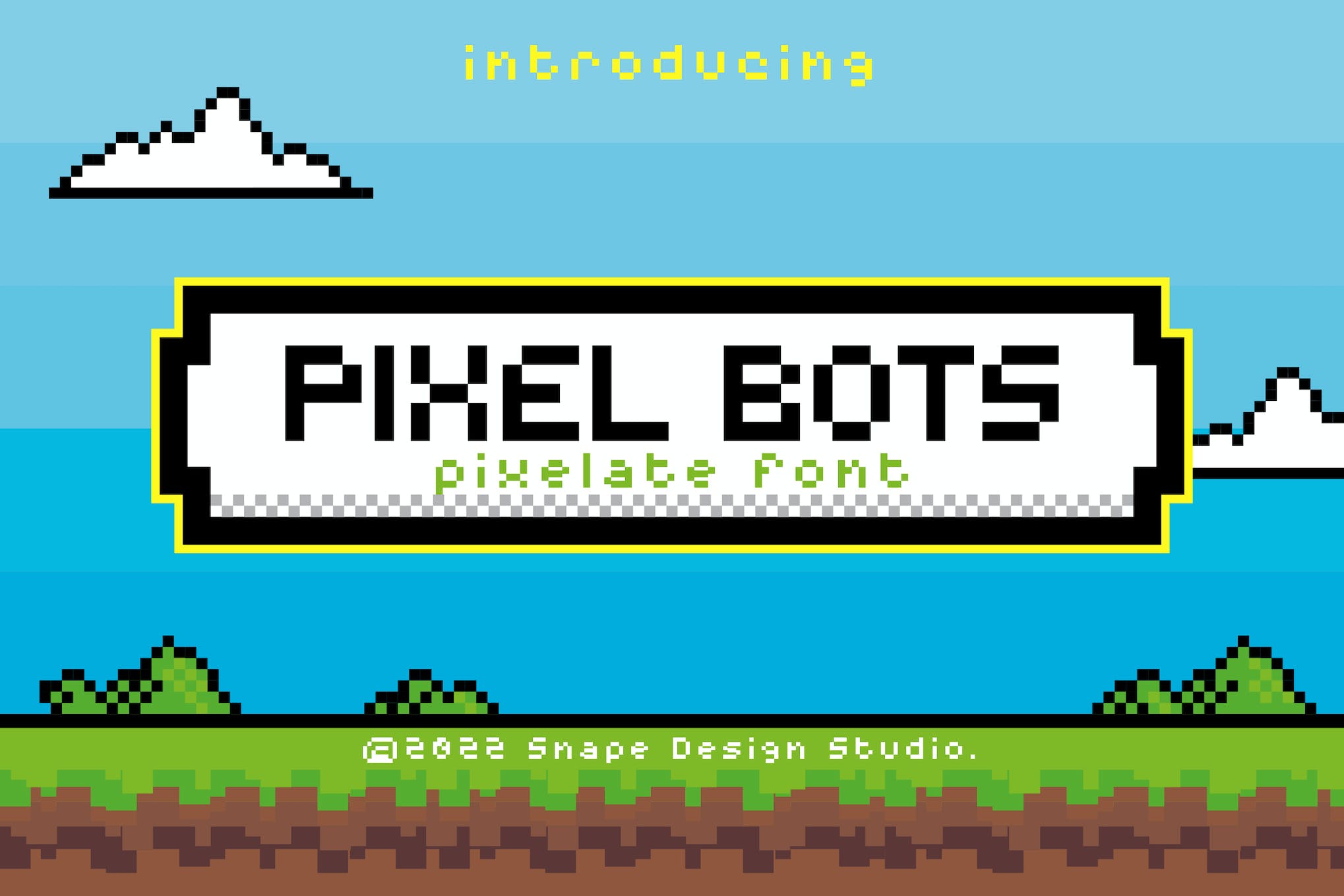 Pixel Bots Typeface