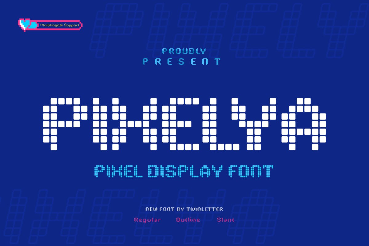 Pixelya - Final Cut Pro Pixel Font