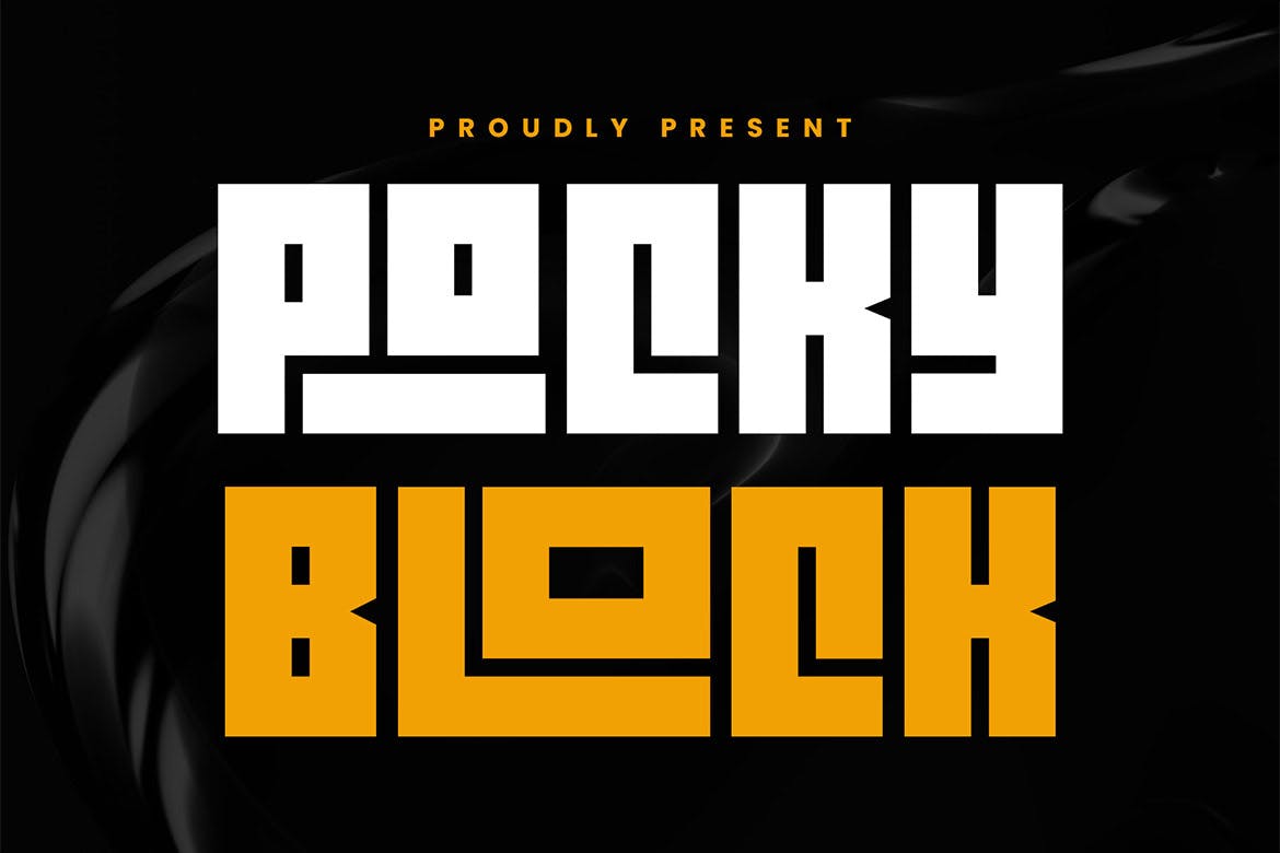 Pocky Block Typeface