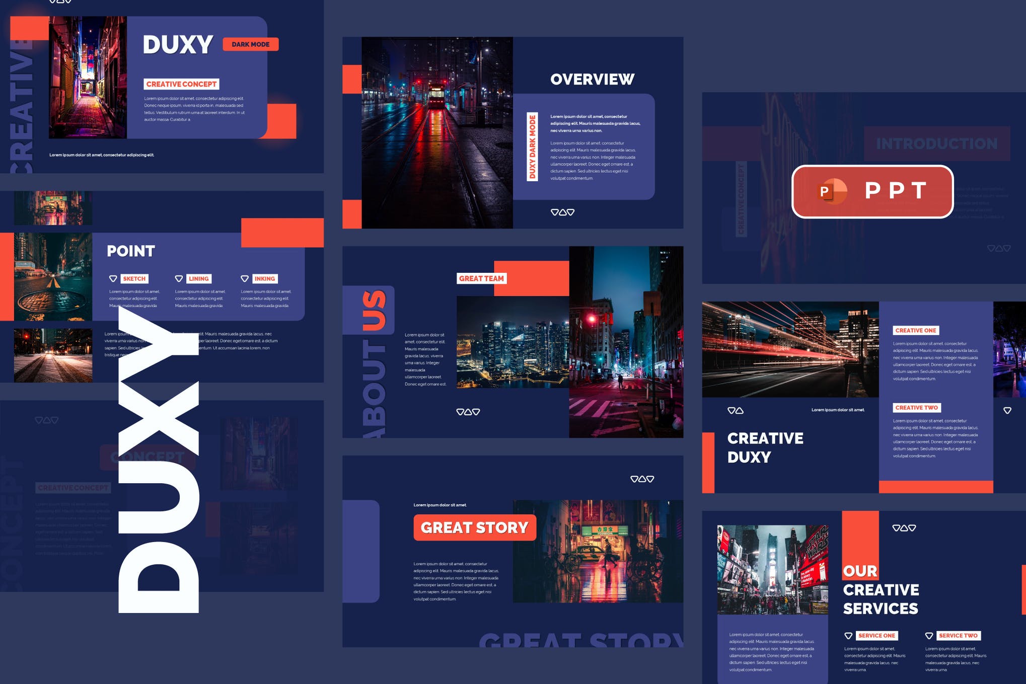 dark presentation templates