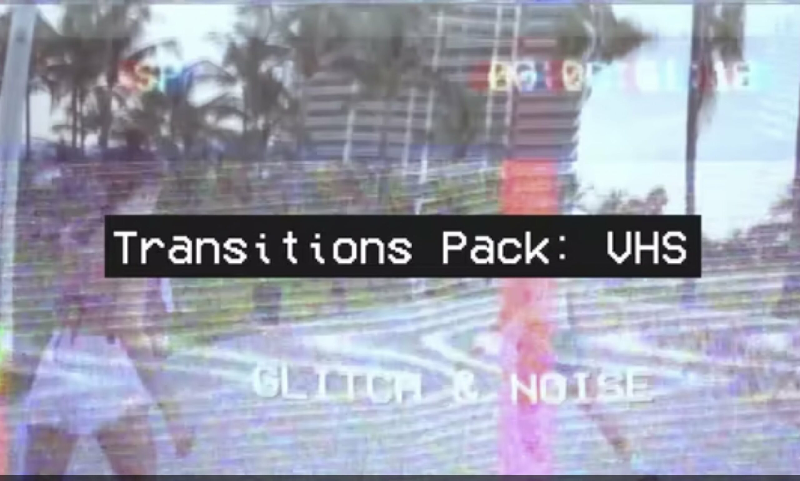 premiere pro glitch effect