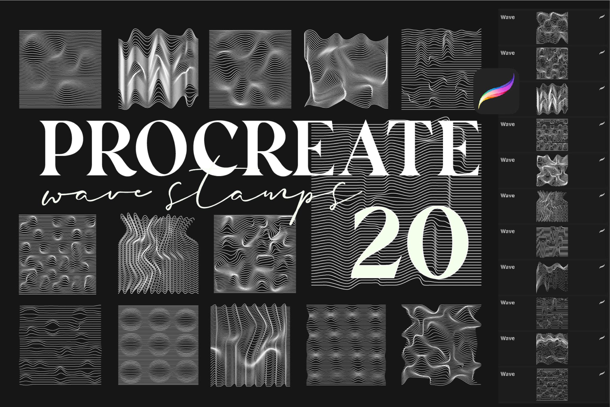 procreate stamp brushes