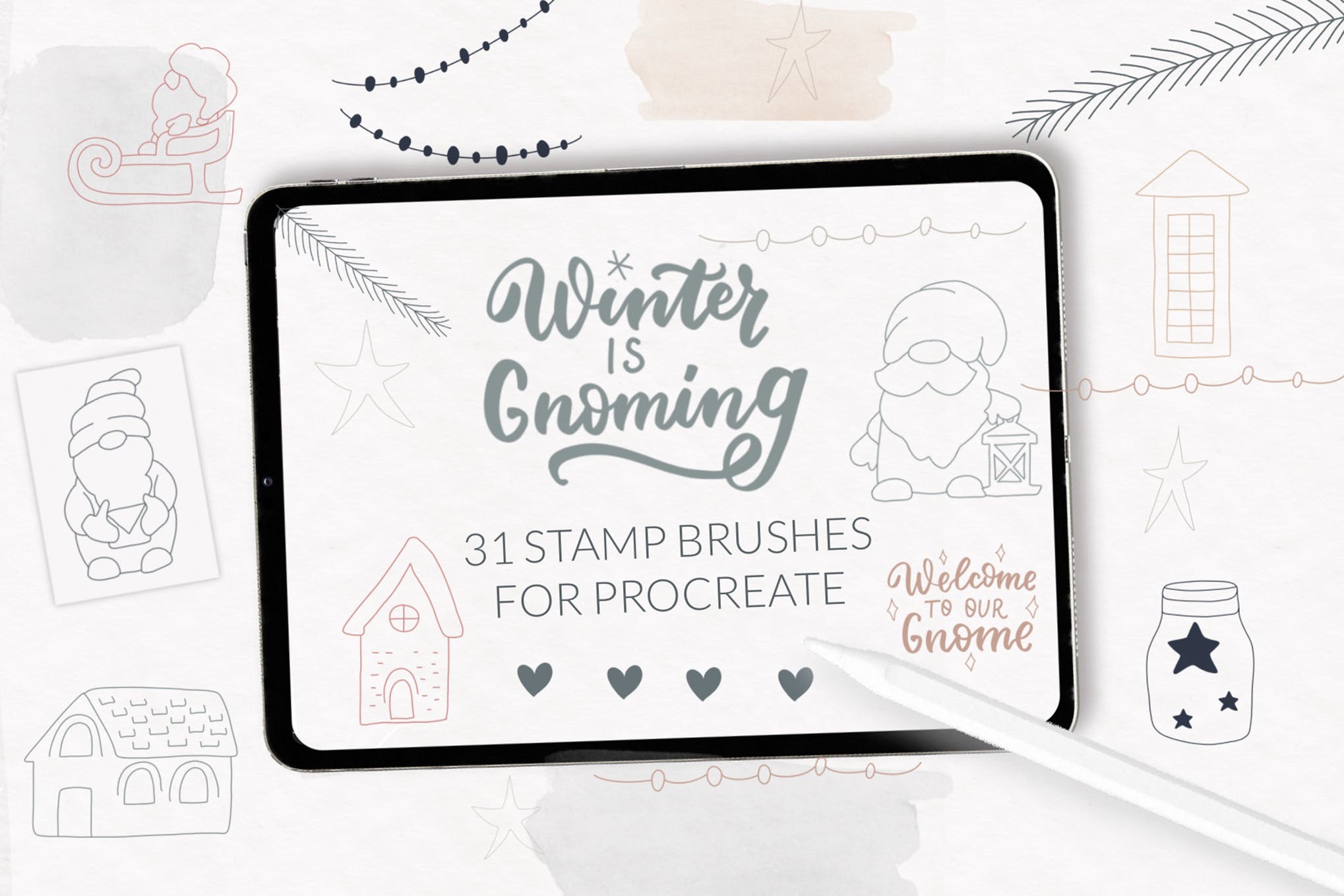 procreate stamp brushes