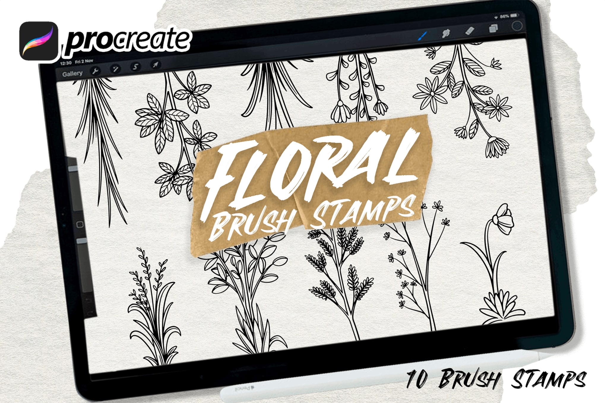 procreate stamp brushes