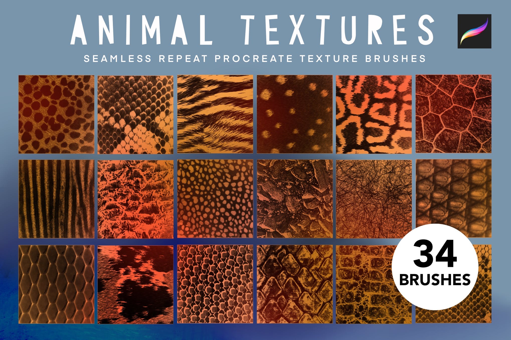 procreate texture brushes