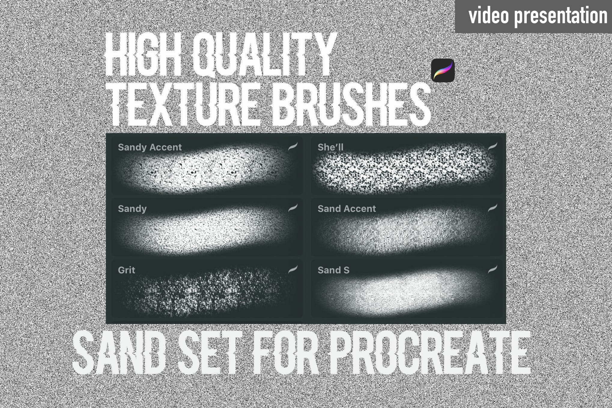 procreate texture brushes