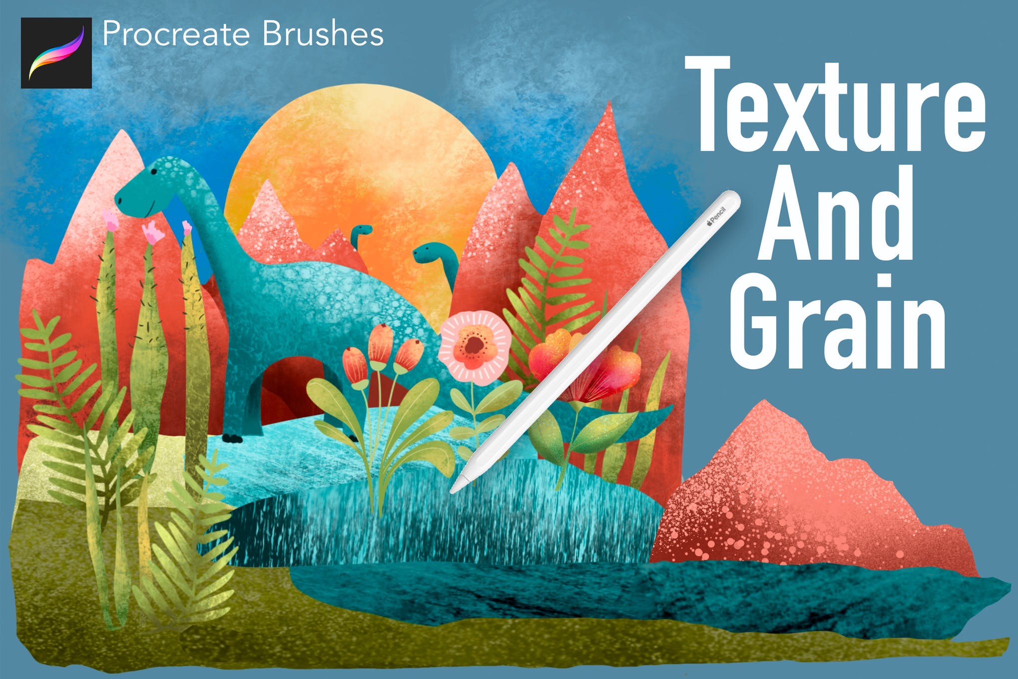 procreate texture brushes-