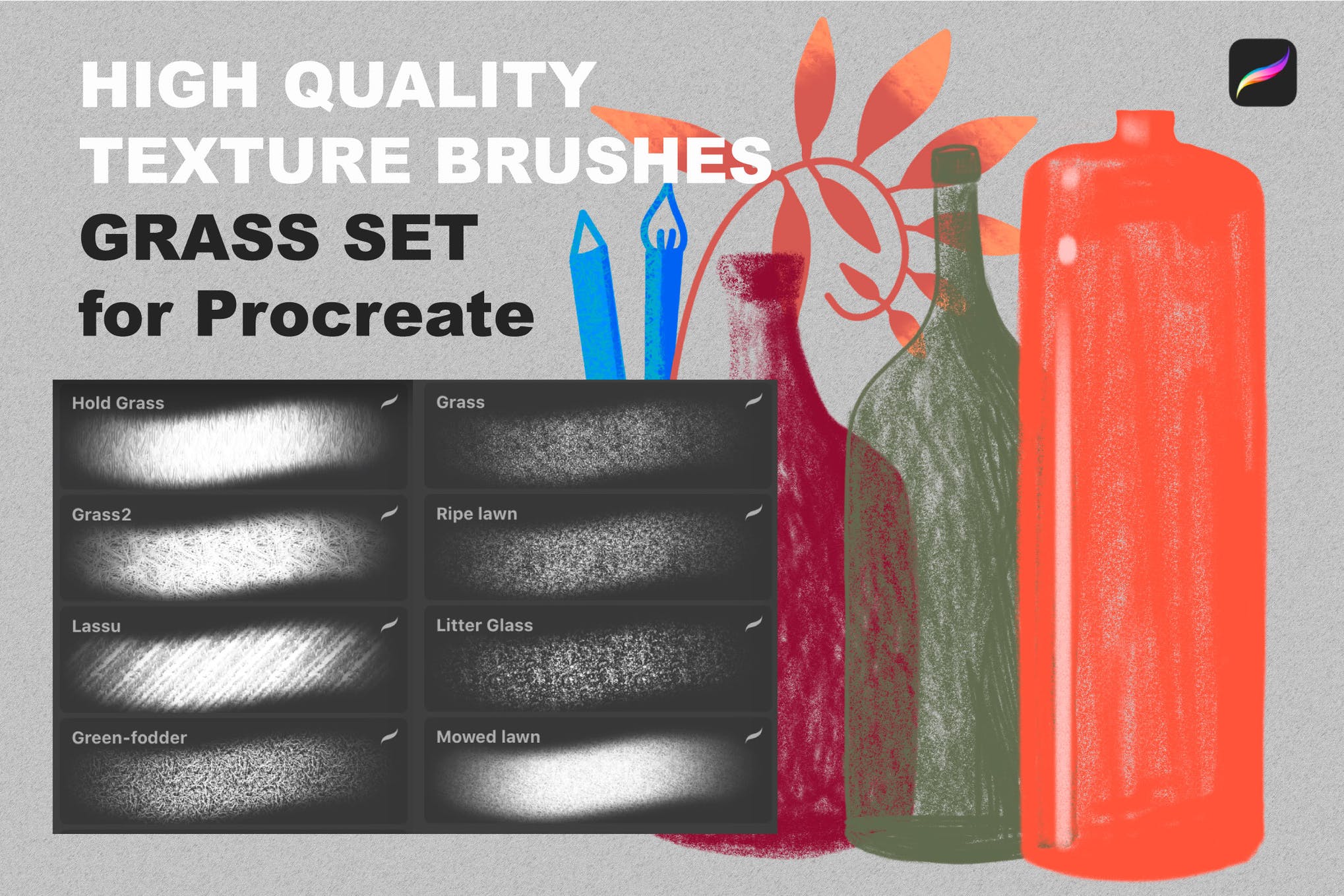 procreate texture brushes