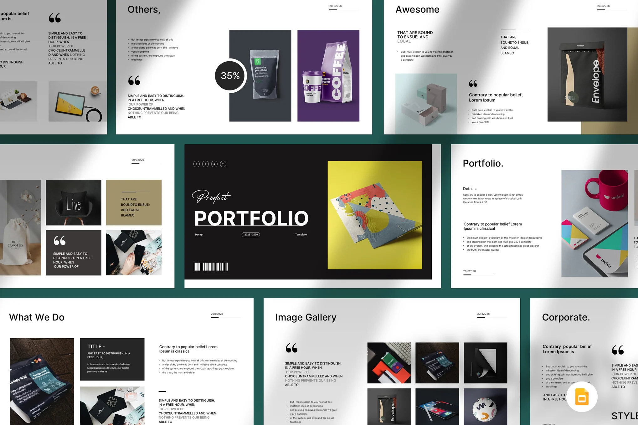 Product Portfolio Minimal PowerPoint Template