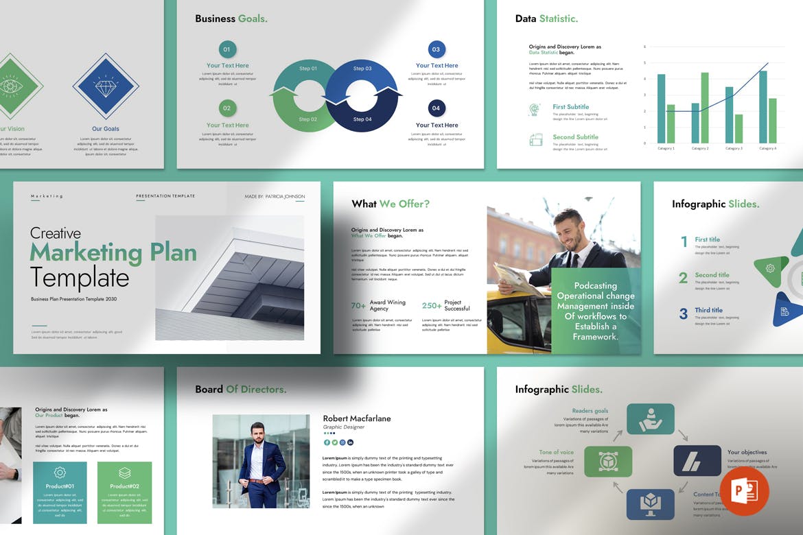 Professional Marketing Plan PowerPoint Template