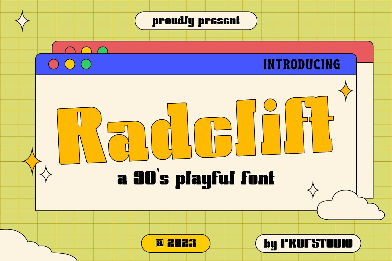 Radclift 90's Playful Typeface