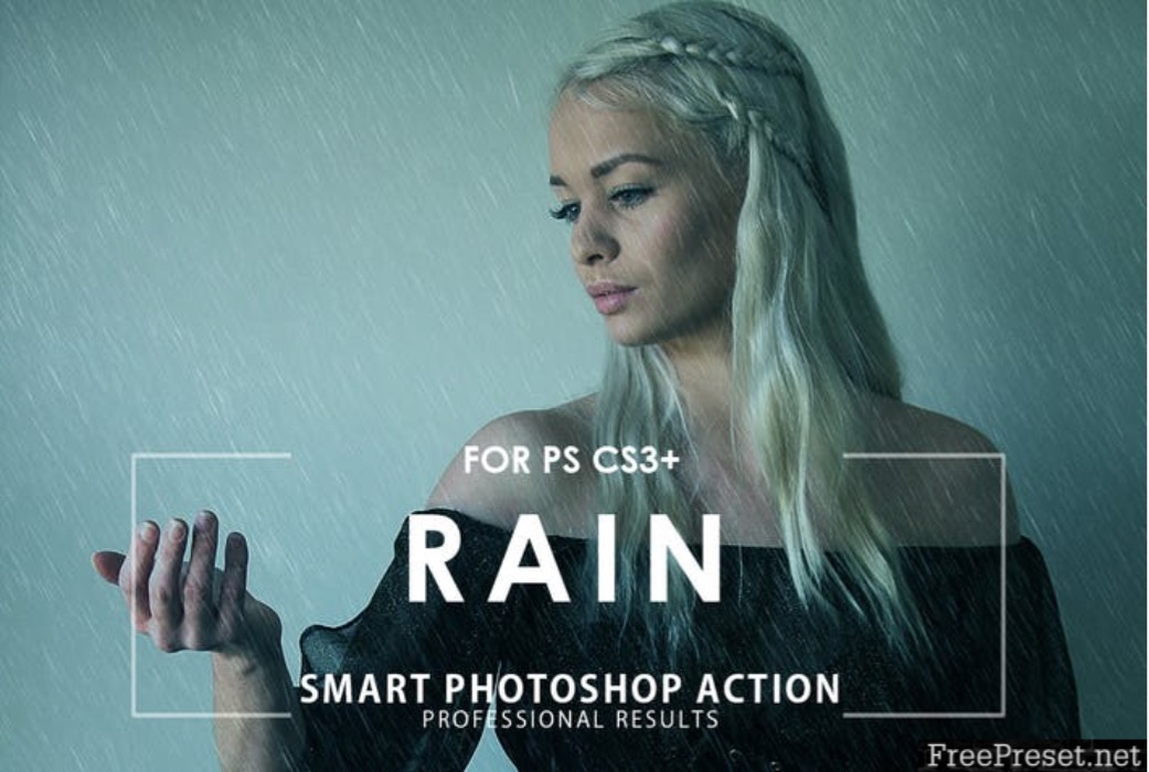 rain photoshop action