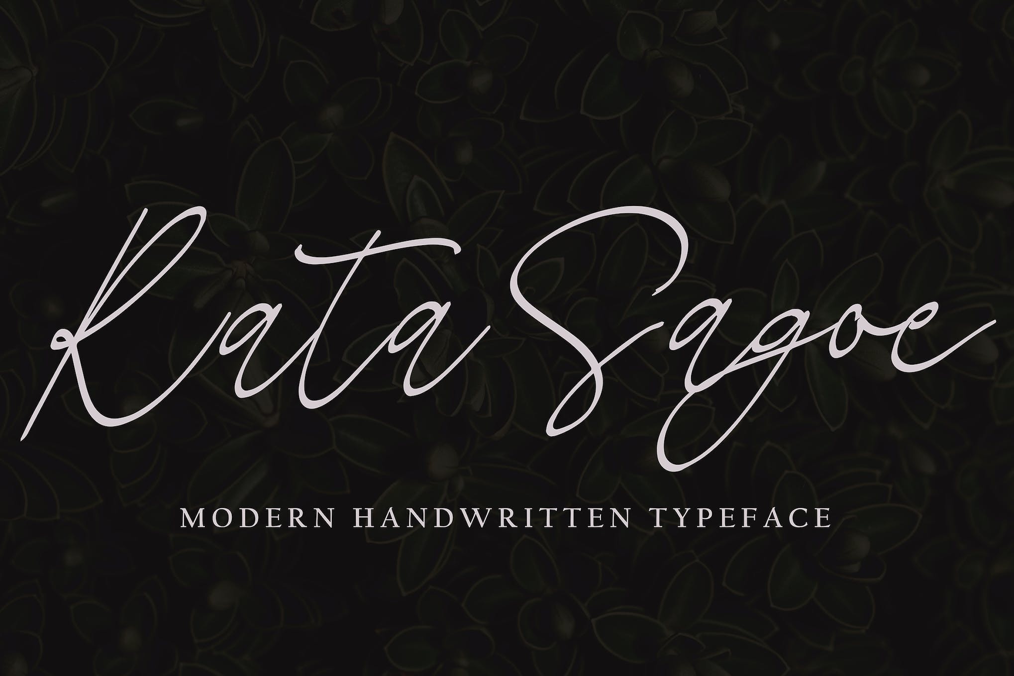 Rata Sagoe - Modern Handwritten Font