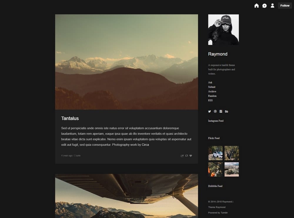 raymond-tumblr-theme-for-writer