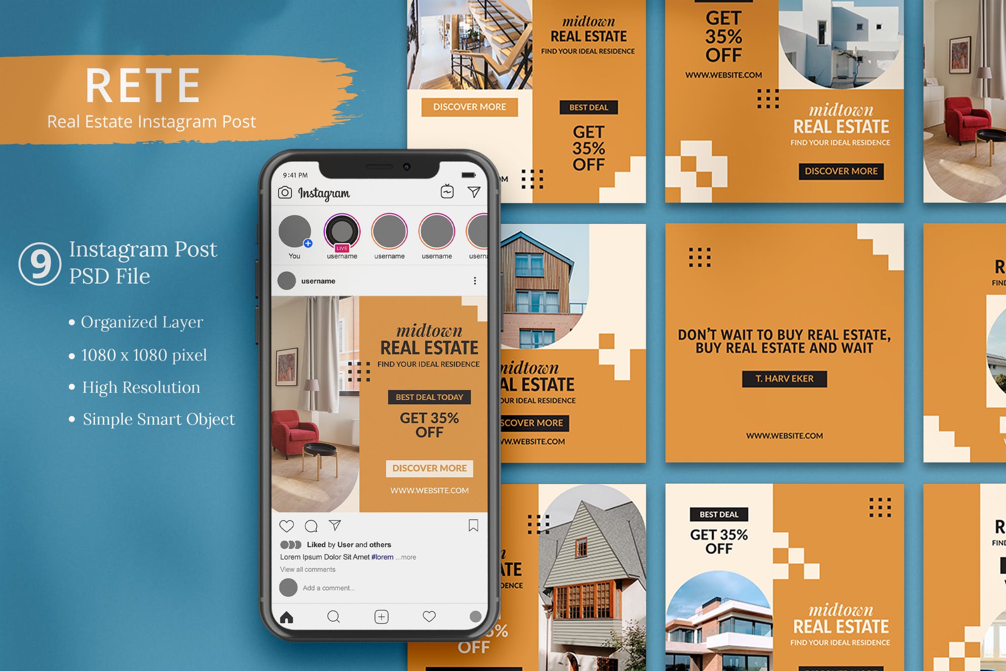 real estate instagram templates