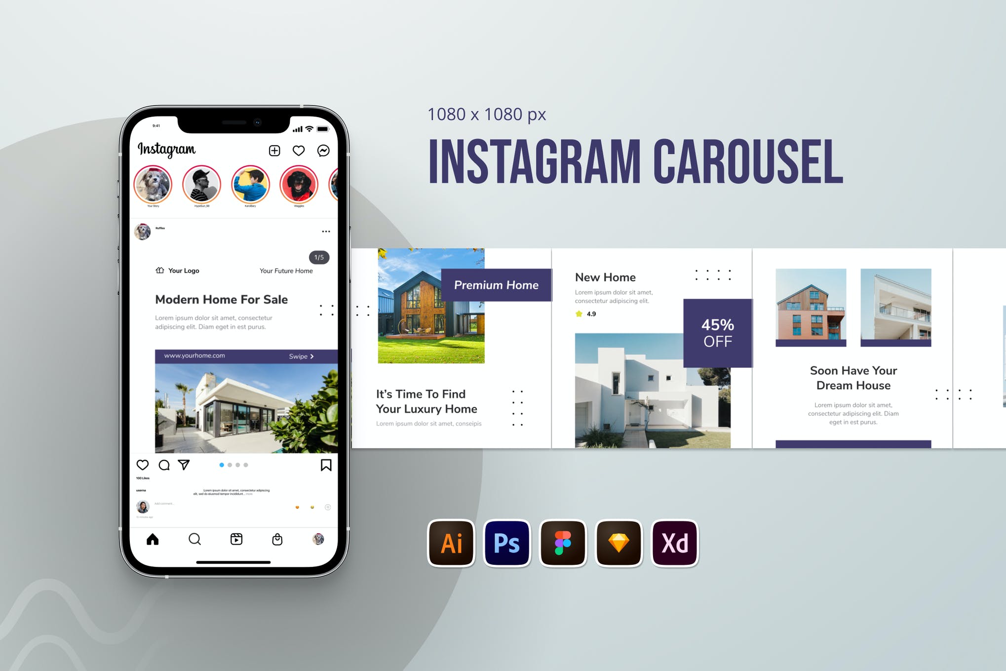 real estate instagram templates