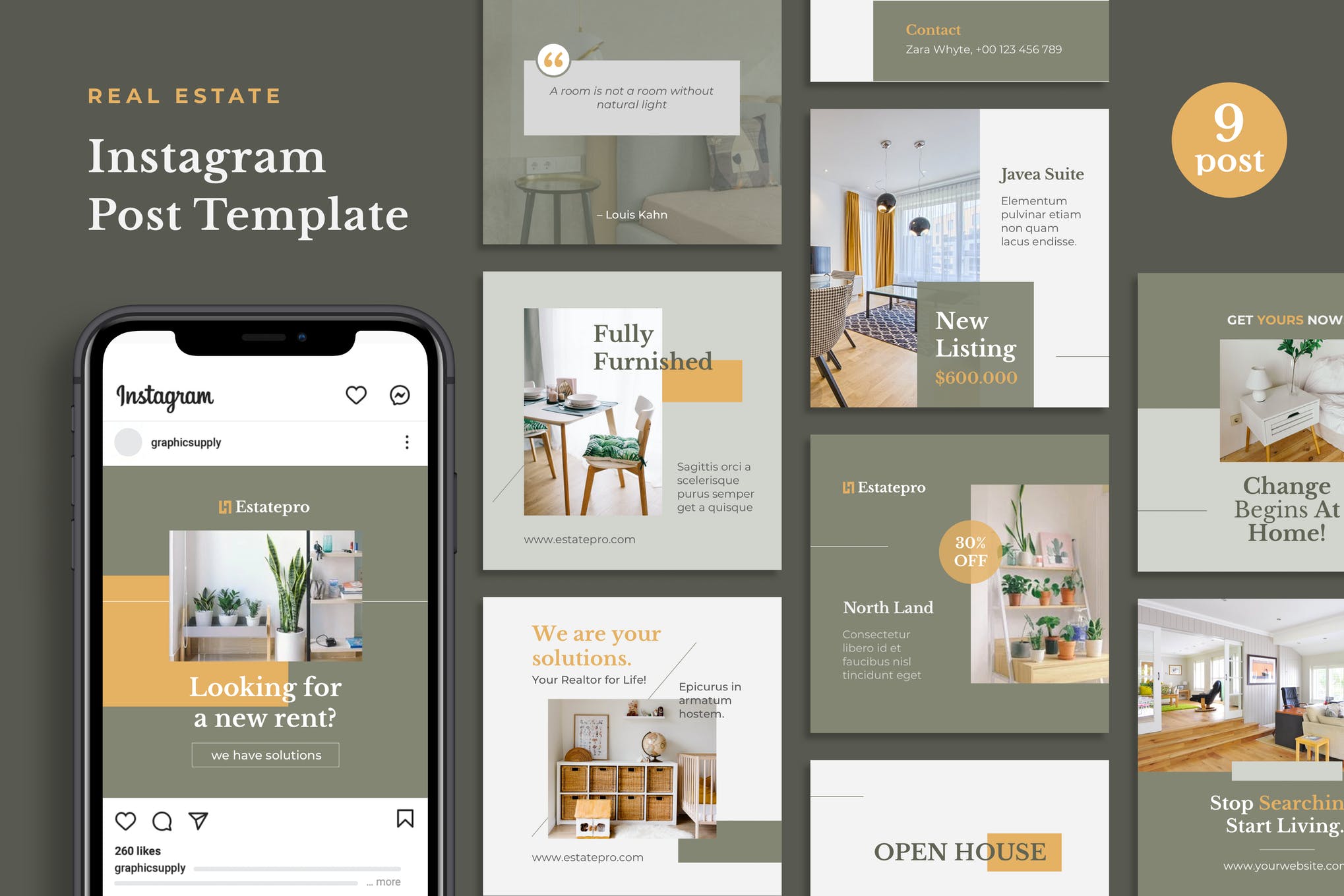 real estate instagram templates