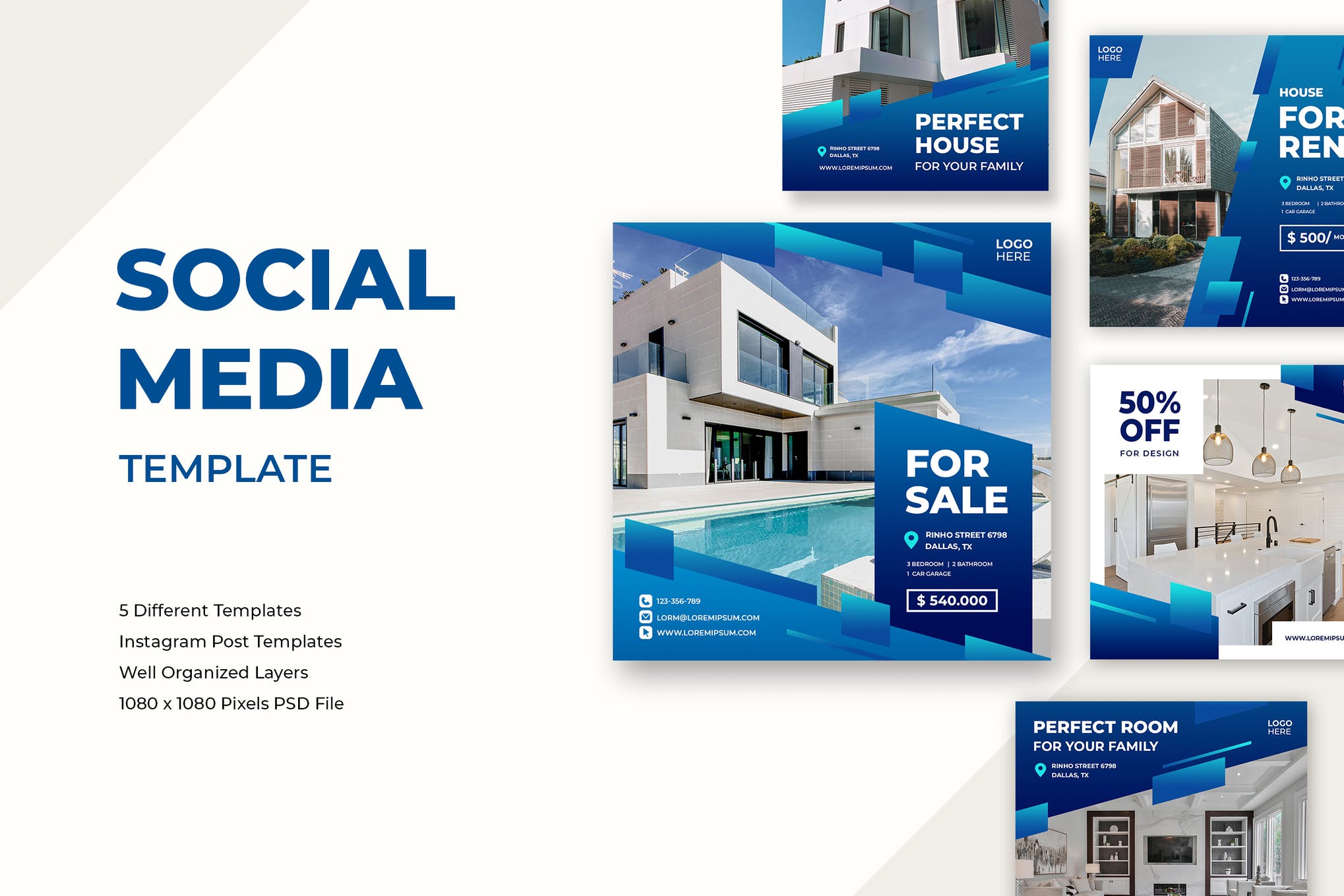 real estate instagram templates