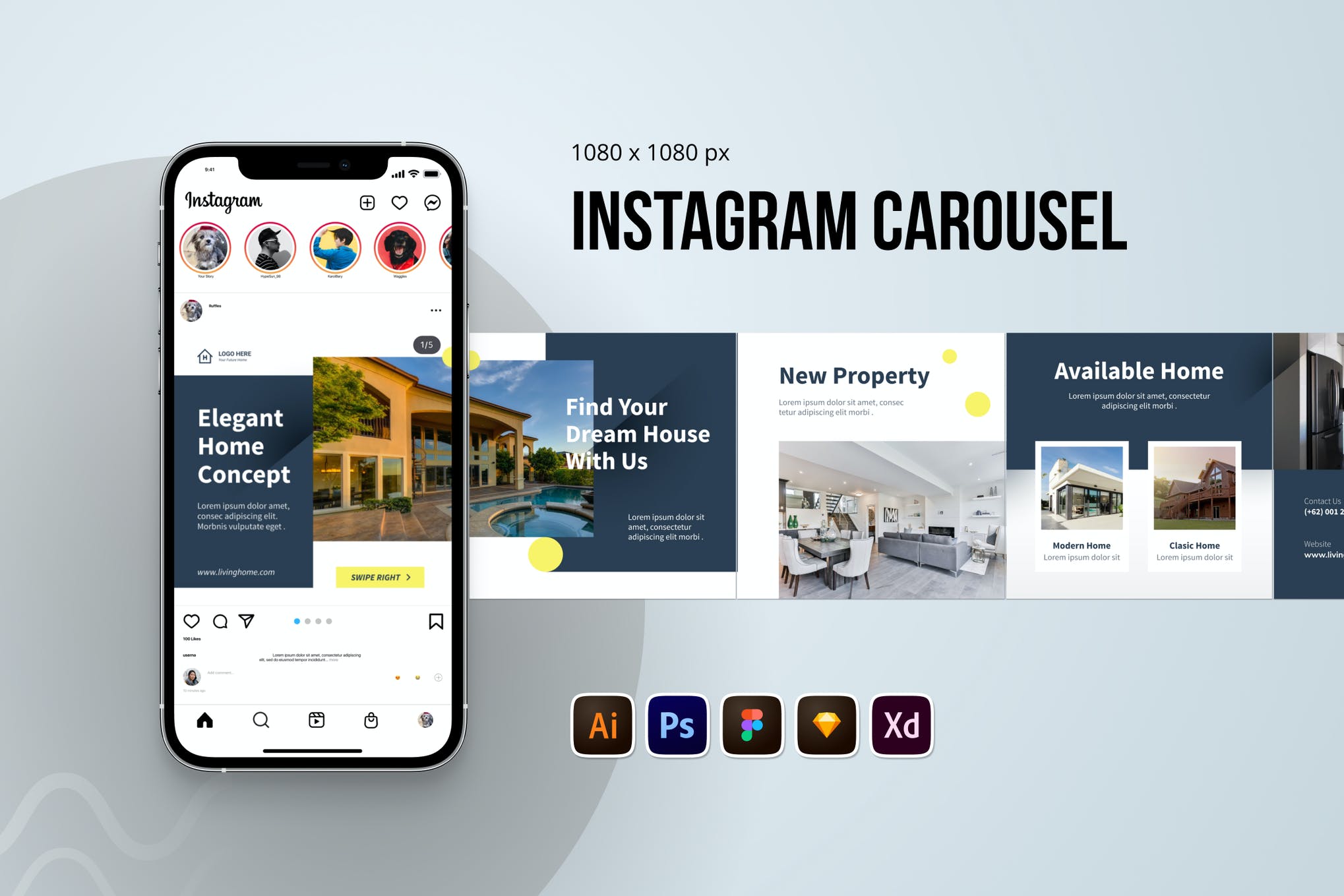 real estate instagram templates