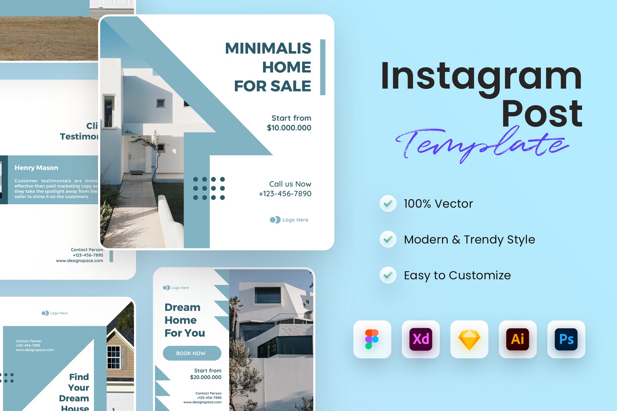 real estate instagram templates