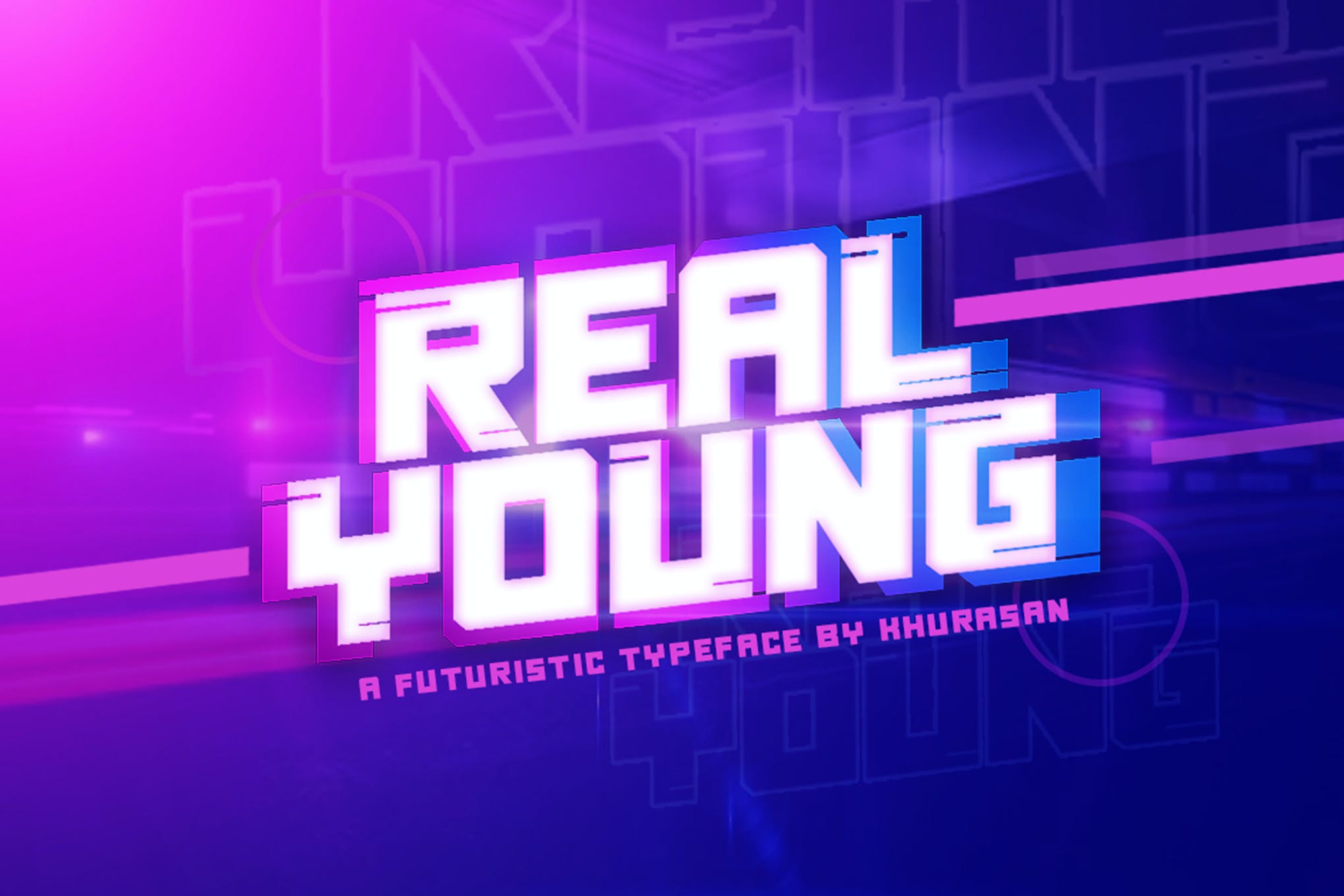 Real Young Distorted Font