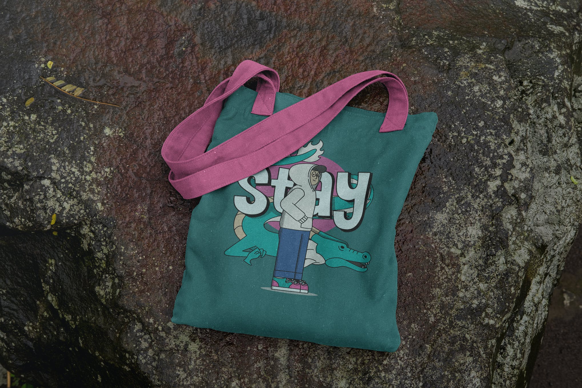 Realistic Fabric Tote Bag Mockup