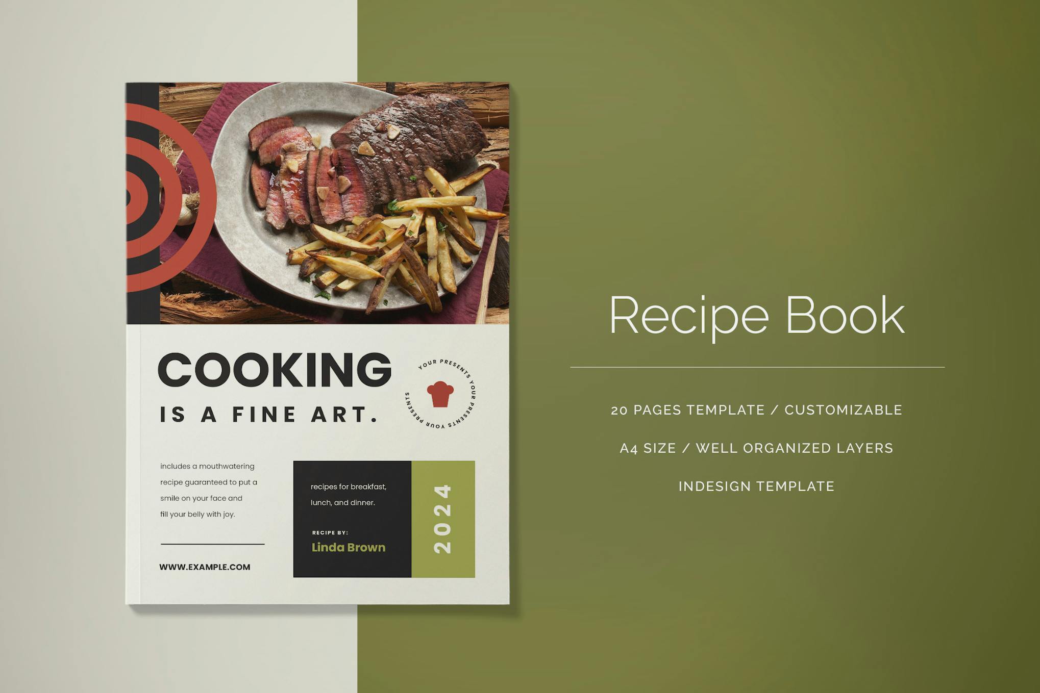 Recipe Book Template for InDesign