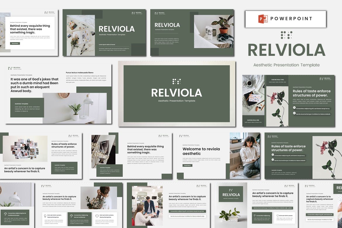 Relviola Aesthetic PowerPoint Template