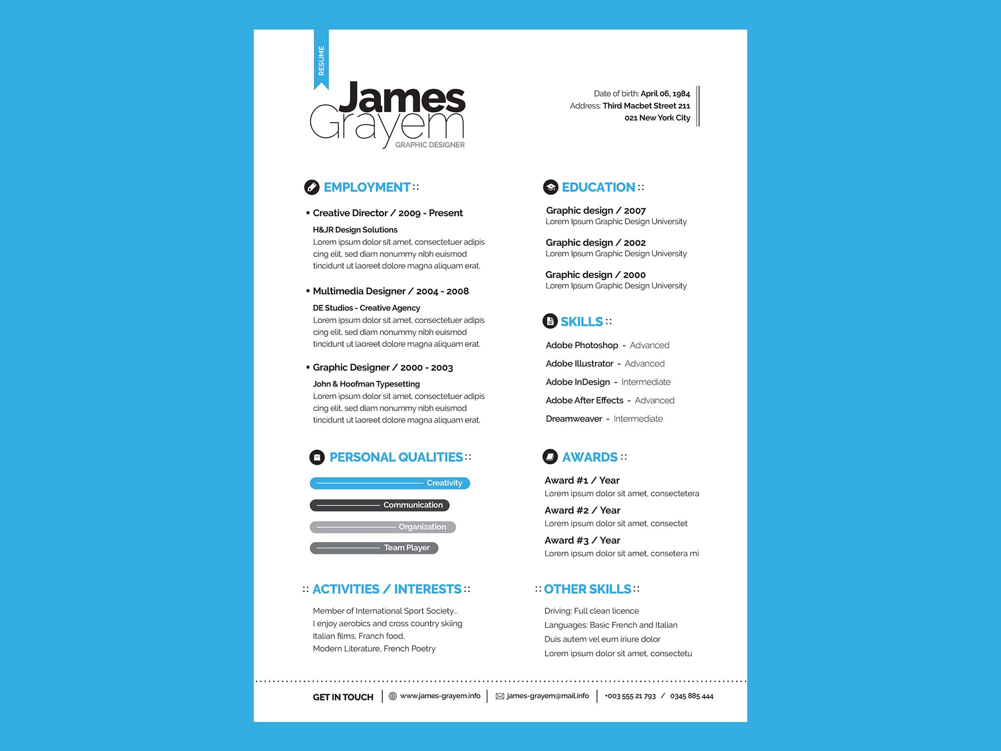 resume template