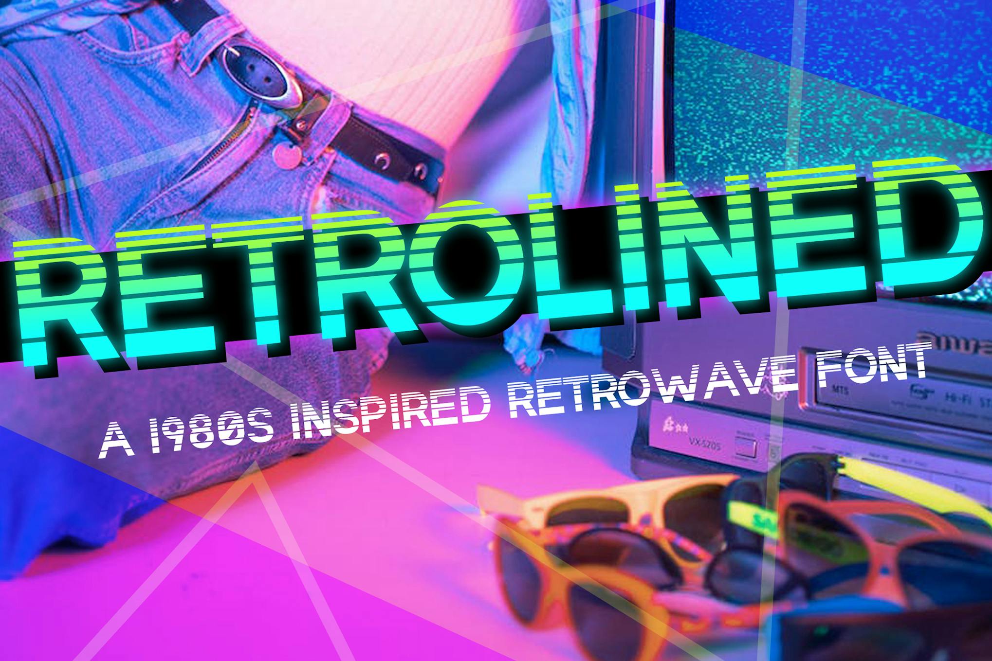 Retrolined 80s Retro Font