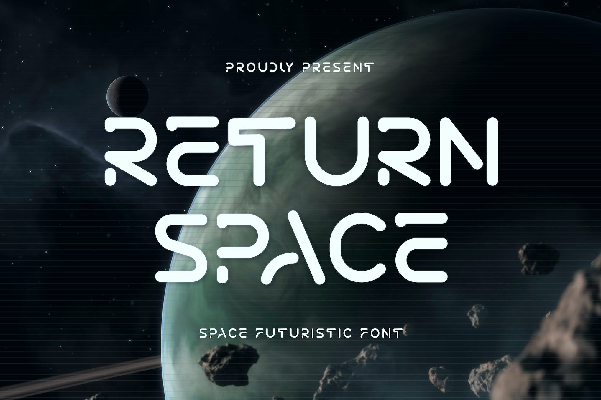 Return Space Futuristic Font