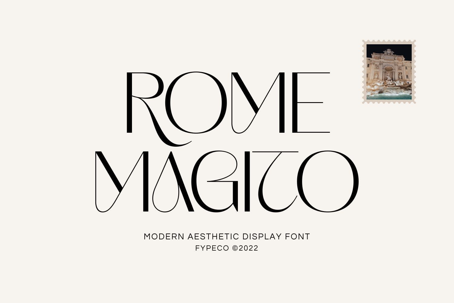 Rome Magito Aesthetic Typeface