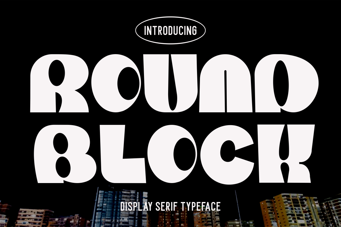 Round Block Serif Typeface