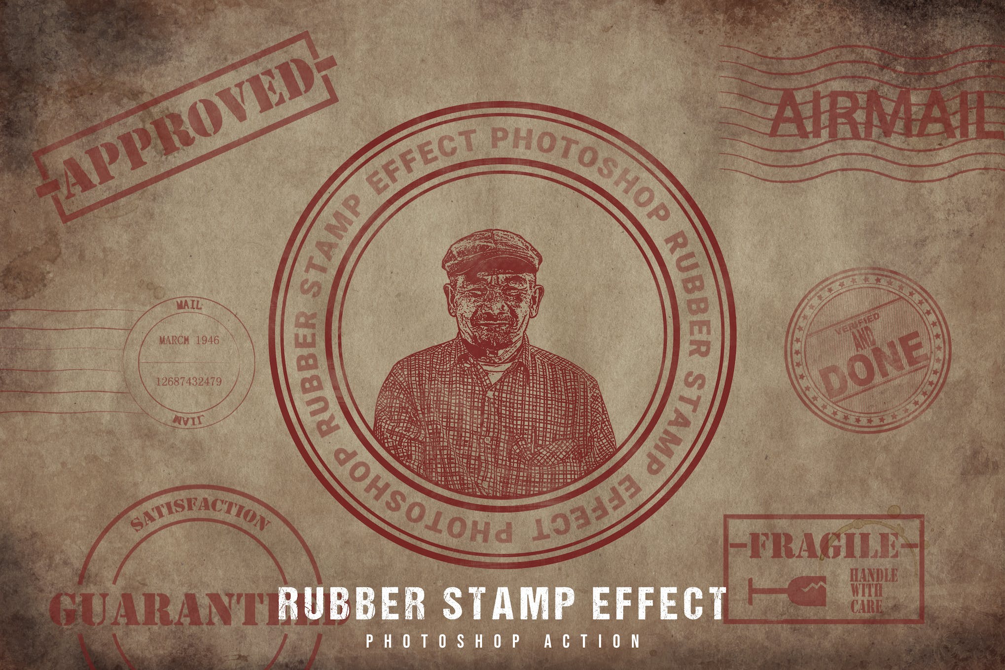 Rubber Stamp Effect Photoshop