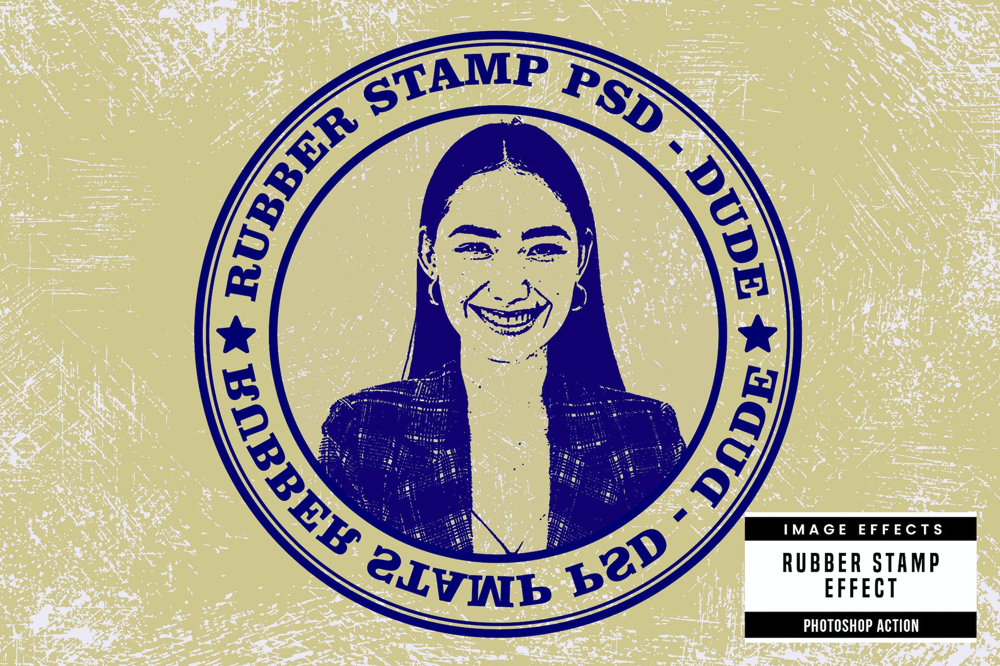 Rubber Stamp Photo Effect