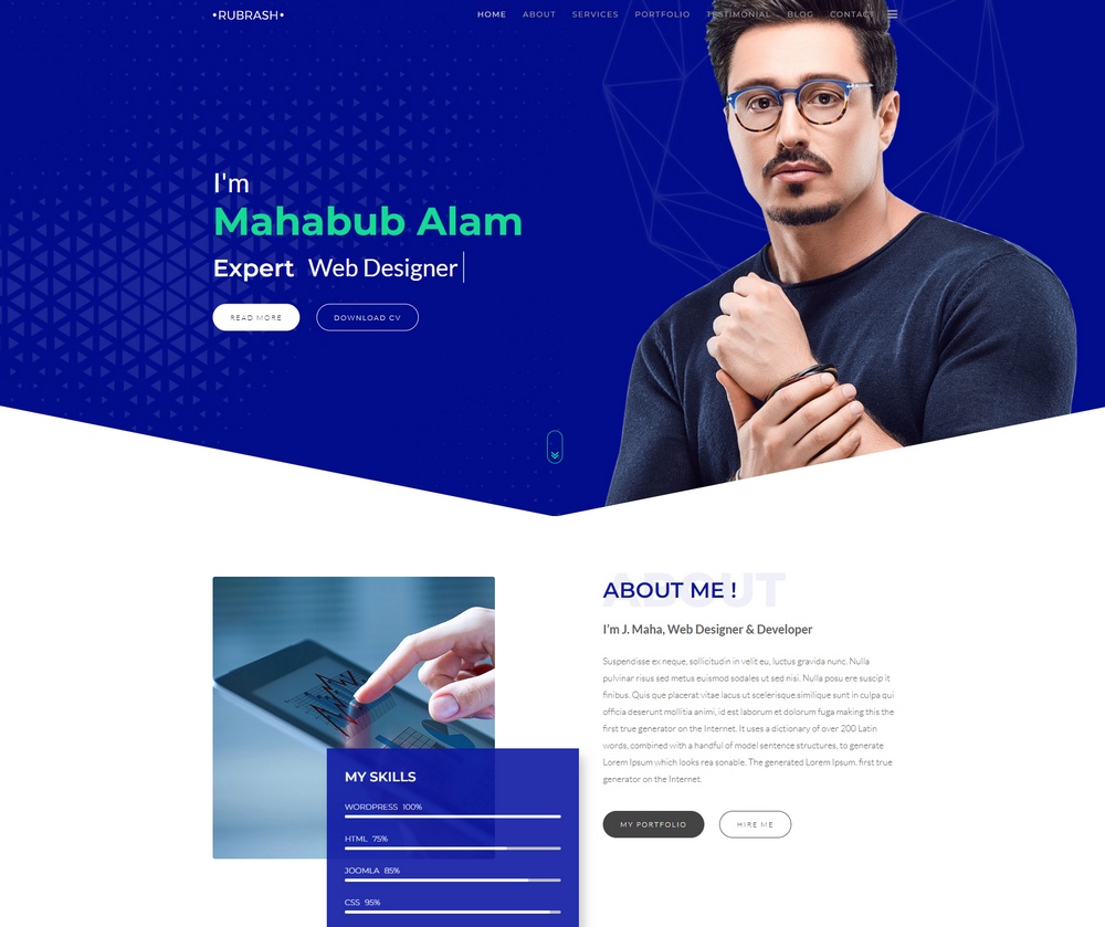 rubrash wp theme