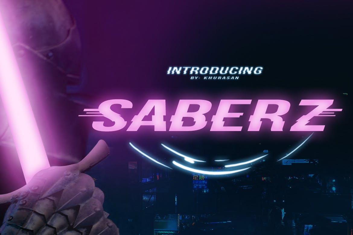 Saberz Glitch Font