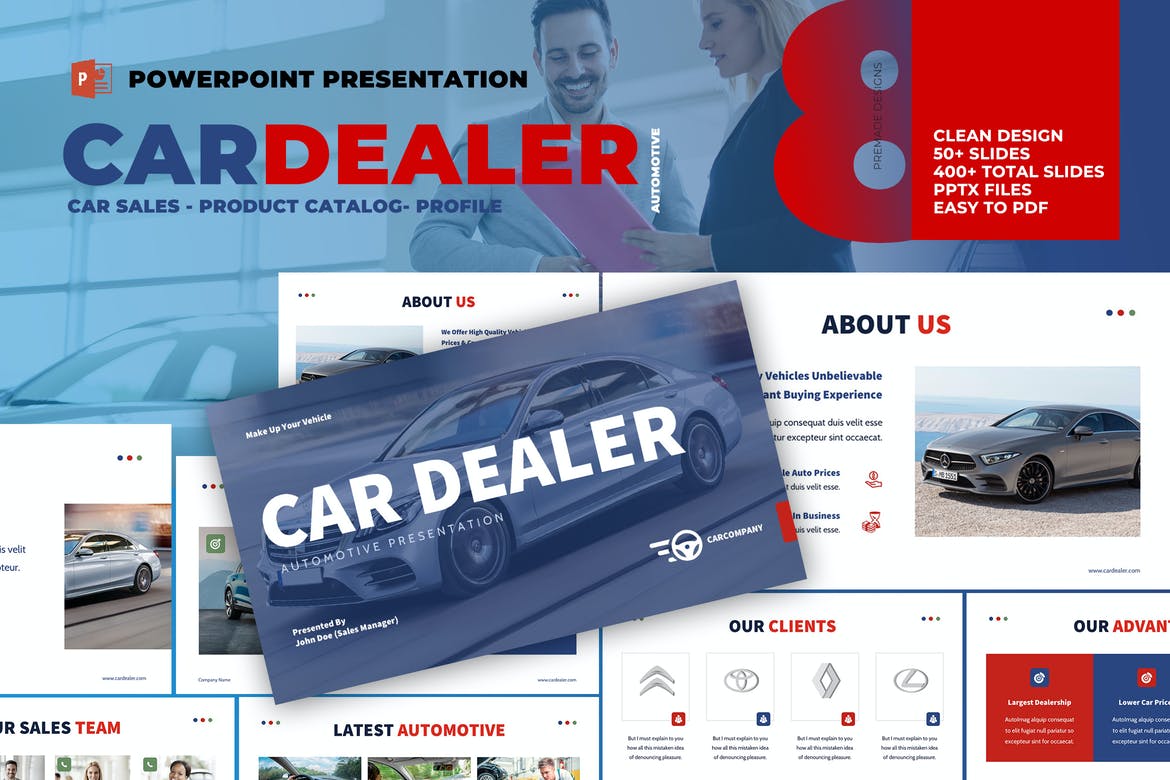 sales presentation of a car