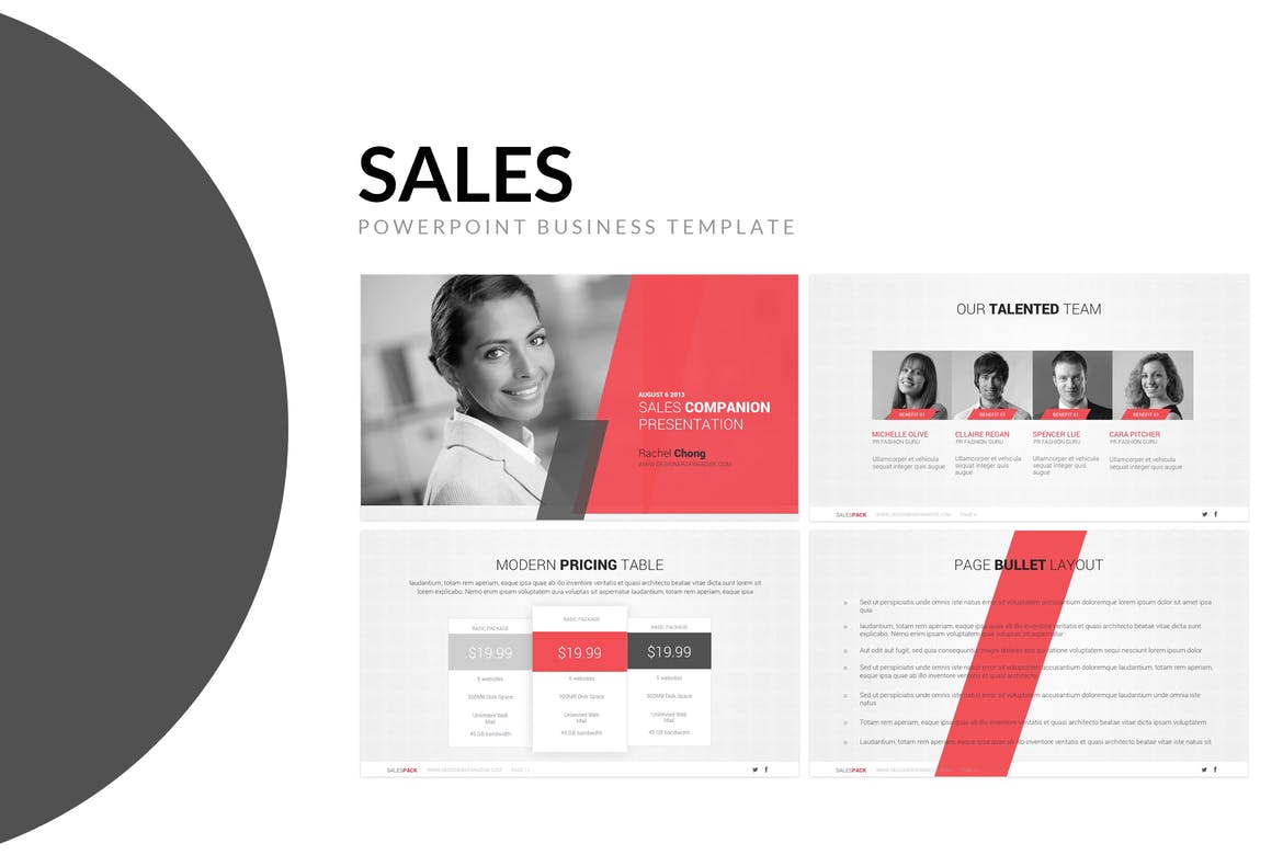 free powerpoint template for sales presentation