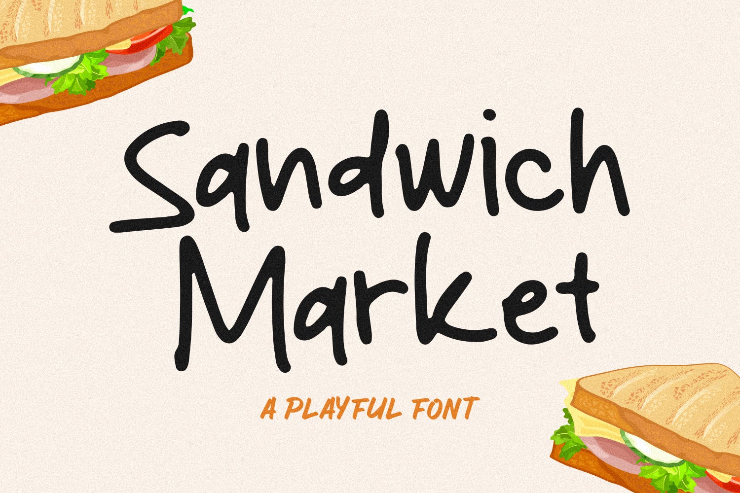 Sandwich Market - Handwritten Font for Procreate