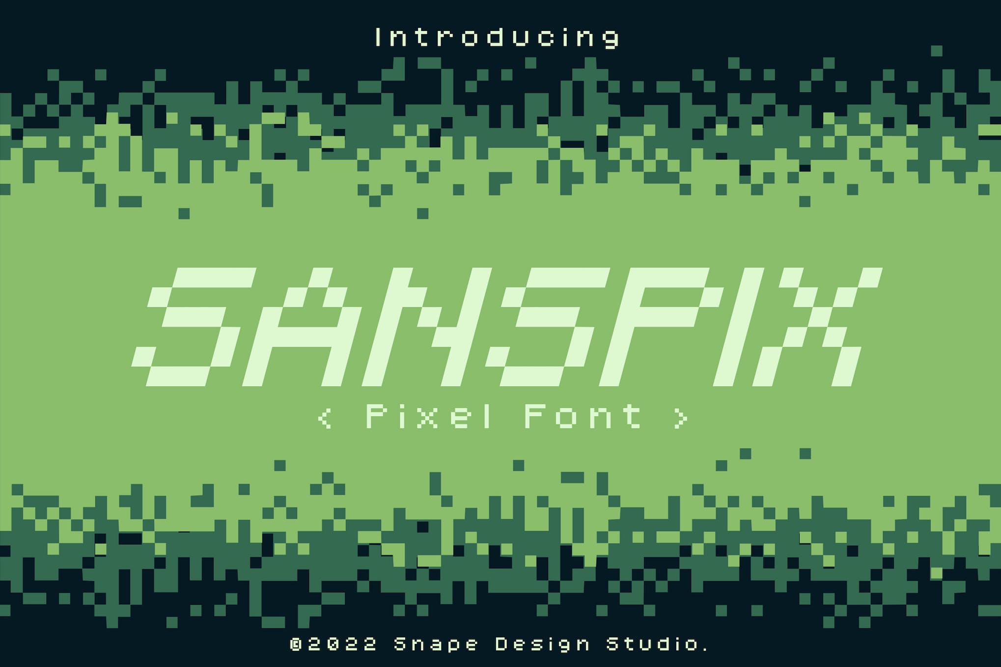 Sanspix Pixel Typeface