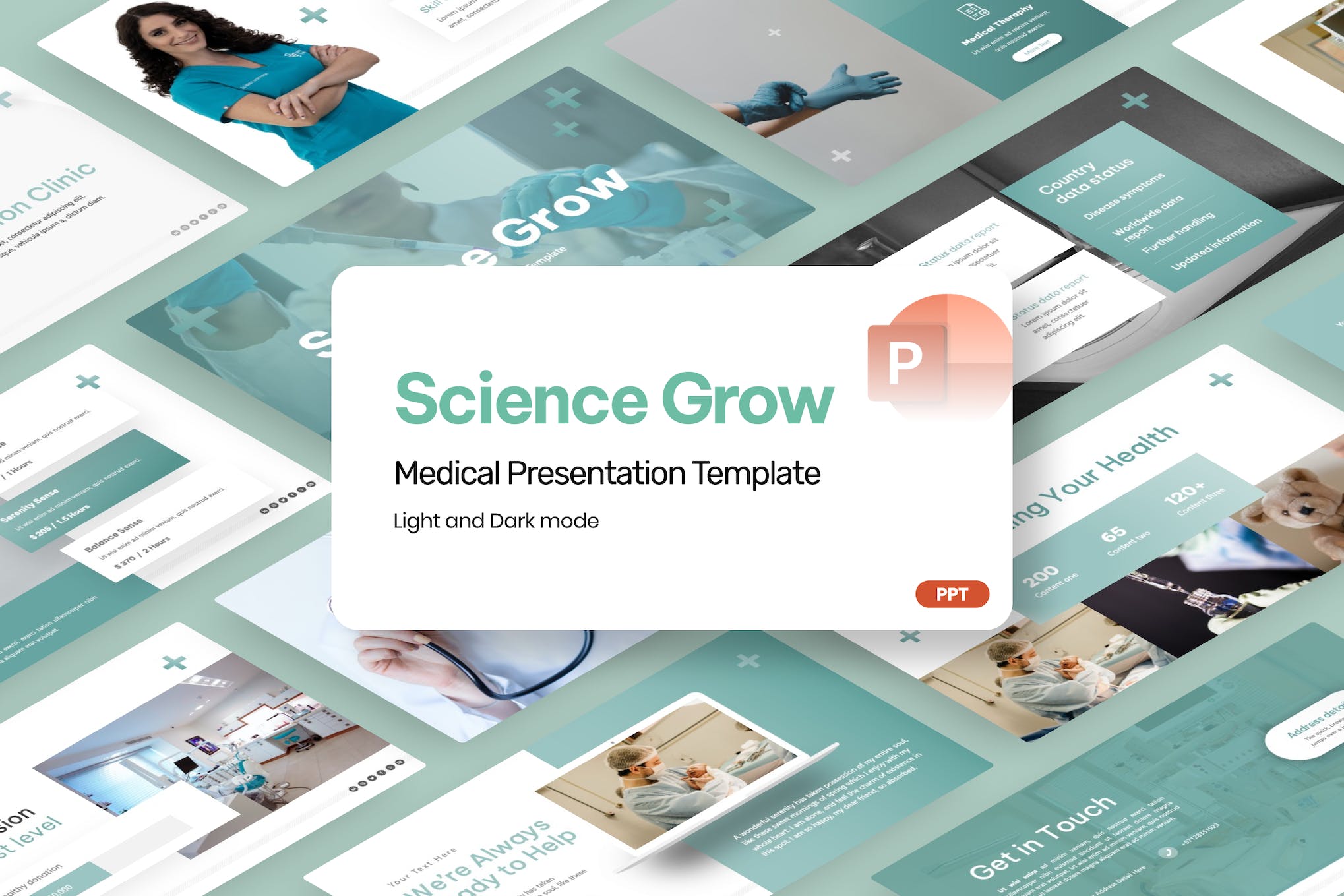 Science Grow PowerPoint Template